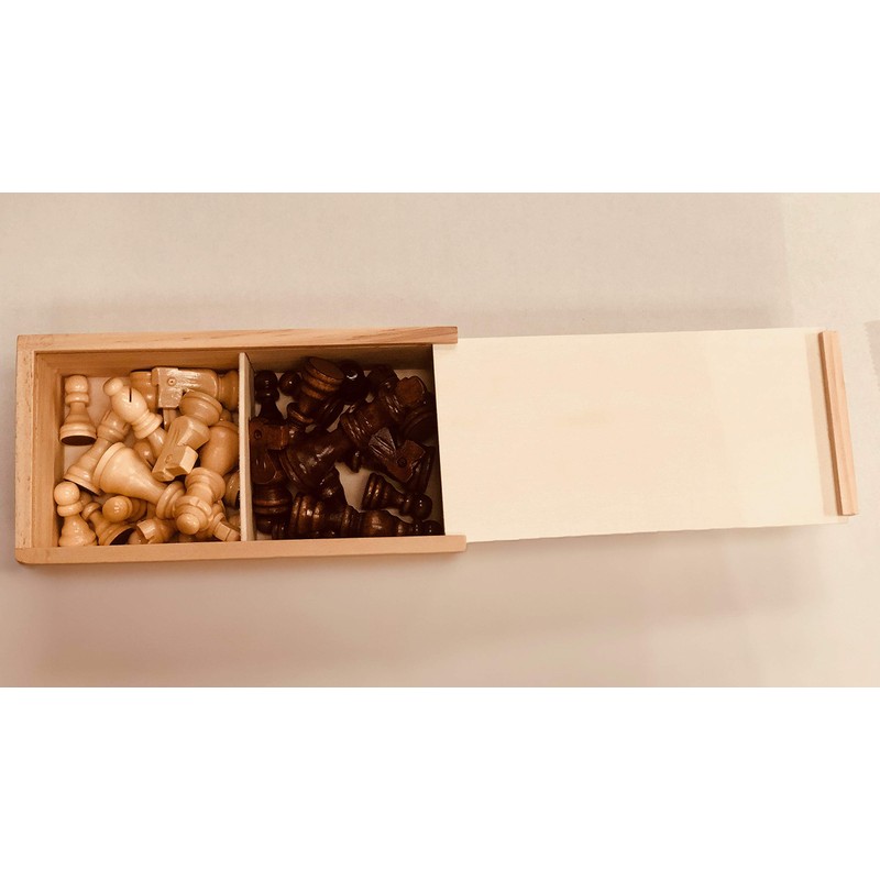 Wooden Chess Pieces Set in Box