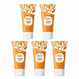 Orange Scented Exfoliator Clear Gel Gentle Exfoliation Exfoliating Gel Nourishing Moisturizing Deep Cleansing Face Body Suitable for All Skin Types - Cleanser:_5pcs