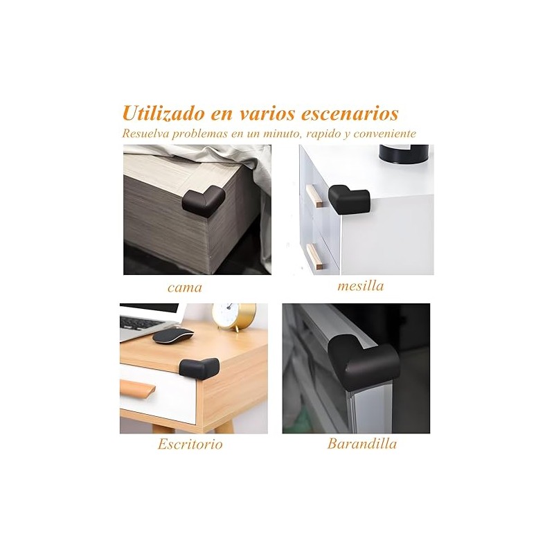 Lumbor37 Protector Anticolisión de Rincón de Mesa Protector de Rincón