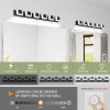 Ship in USA,LED Black Modern Vanity Light 6 Light Matte