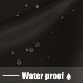 BONZER Waterproof Indoor/Outdoor Curtains for Patio - Thermal Insulated, Light Blocking Grommet Blackout Curtain for Bedroom, Porch, Living Room, Pergola, Cabana, 1 Panel, 100W x 84L inch, Chocolate