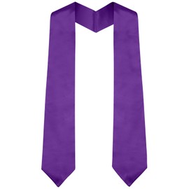 Hisxierng Graduation Stole Purple Unisex Adults Class of 2025 Customizable Graduation Shawl
