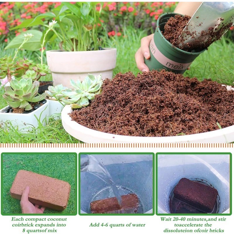 Legigo Organic Coconut Coir for Garden Soil and Potting Mix