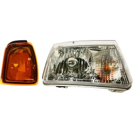 Evan Fischer Passenger Side Headlight Kit for Ford Ranger 2001-2005 Halogen With bulb(s) W/Corner Light Replaces# 6L5Z13008AA 1L5Z15A201AA-PFM