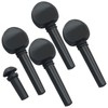 Piutouyar 4 Pcs Wooden Violin Tuning Pegs with Endpin Parts,