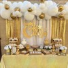 Gold Glitter Table Cloth, 4 Pack Gold Yellow Tablecloths for