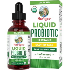 MaryRuth Organics Organic Liquid Probiotic, 2oz Probiótico líquido orgánico, 2 oz