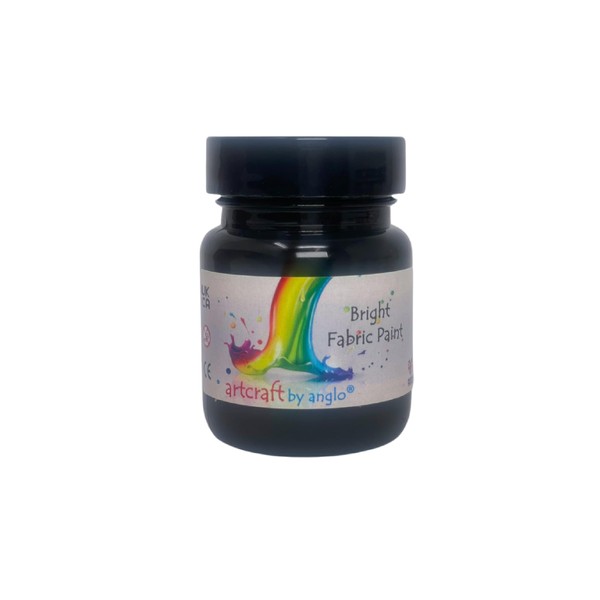 artcraft by anglo Black Fabric Paint Permanent for Clothes. Textile