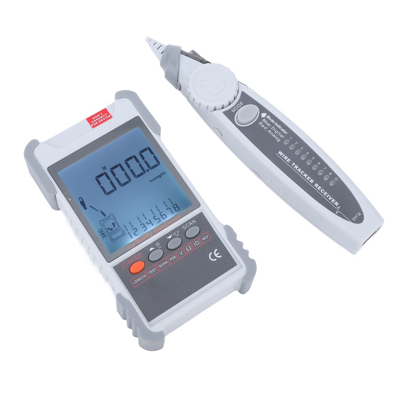 LCD Network Tester Multifunctional ABS Housing Line Finder with Multimeter
