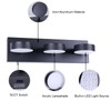FILIMITIY Modern Bathroom Vanity Light Fixtures,4-Light Matte Black Bathroom Wall
