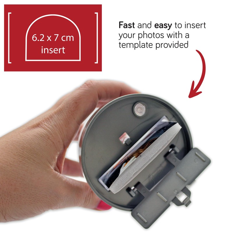 Snow Dome with Metallic Base (Grey Plastic)