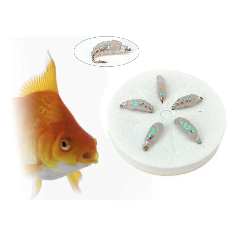 5 Señuelos De Pesca Con Mosca, Portátiles Y Ligeros, Tamaño