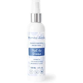 Mamita Linda Piel de Diosa Suero Antiestrías con Aceite de Chabacano, Aceite de Caléndula, Mirra y Mandarina, Previene y Atenúa Estrías con Ingredientes Naturales y Puros 120 ml