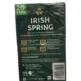 Irish Spring Large 20 Bar Irish Spring 12hr Fresh Deodorant Body Soap 4.5oz Original Clean
