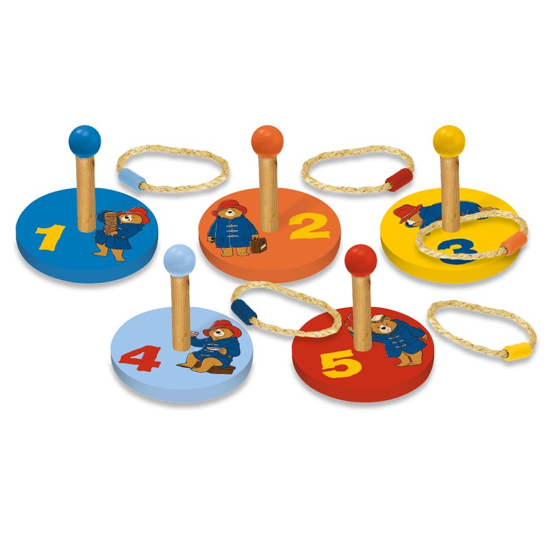 Children's Wooden Ring Toss Set - Paddington Design - Fun