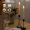 AFINETH Flameless Taper Candles with Rmote, 9.6" Real Wax Battery
