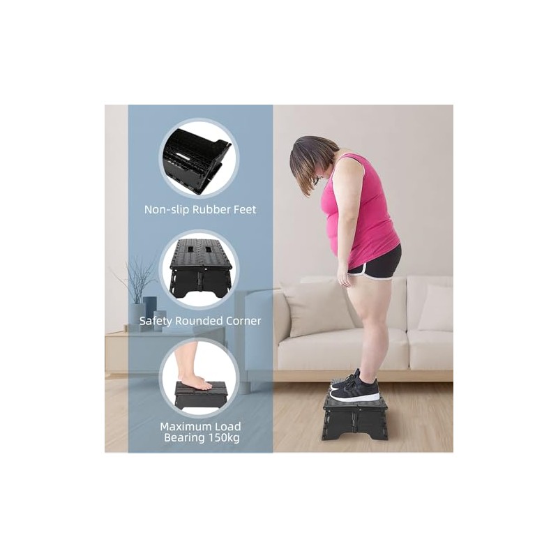 Folding Step Stool Step Stool Holds Up to 300 lb