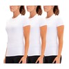 DEVOPS Women's Compression Workout Athletic Shirt (Large, White/White)