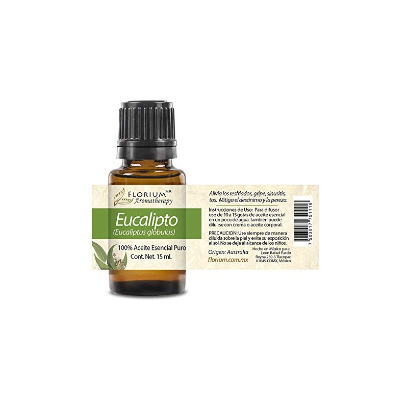Eucalipto - Aceite Esencial Puro 15 ml - Grado Terapéutico
