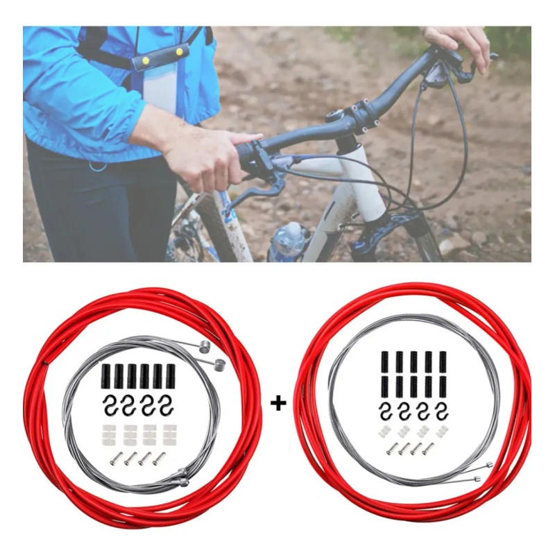 Kit Cables De Freno Y Cables Cambio Velocidades Bicicleta