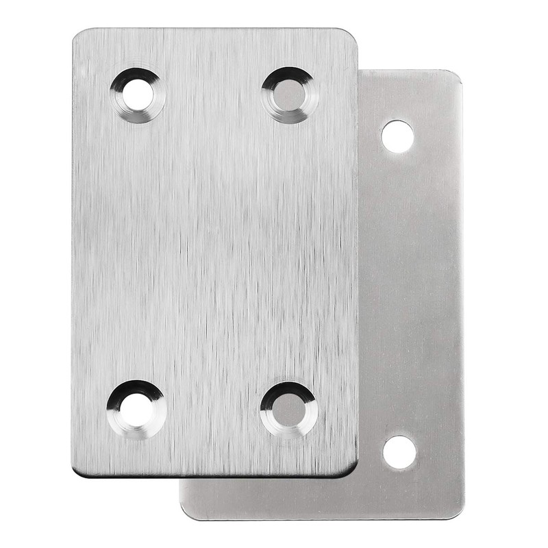 TOPPROS Pack of 20 Flat Metal Straight Brace Bracket 0.06inch