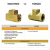 FloFlex 2 Pack Straight Brass Metric Hex Nipple, 1/8" Male