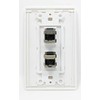 RiteAV CAT 6A 2 Port Shielded Cat6a Wall Plate 1