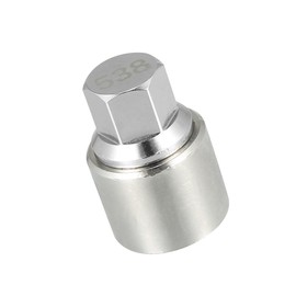 Partuto 538 Wheel Lock Lug Nut - for Volkswagen Metal Silver Tone - 1 Pcs