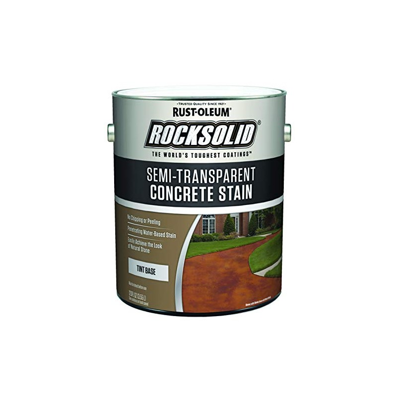 1 gal Rust-Oleum 239418 Tint Base RockSolid Semi-Transparent Concrete Stain