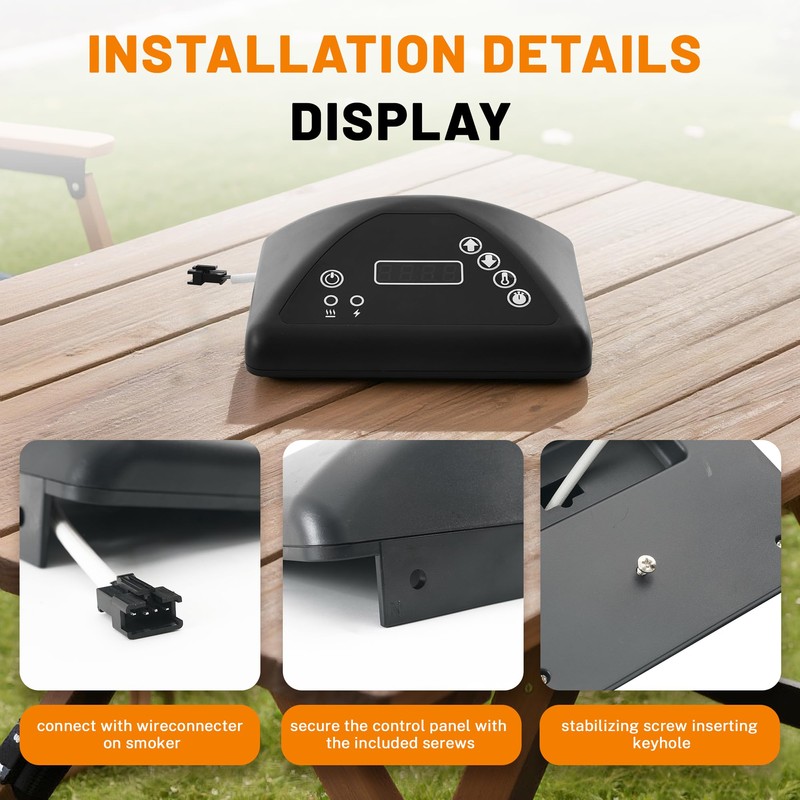 Electric Smoker Control Panel Compatible for Masterbuilt MB20071317/ 20071117/21071218 Electric