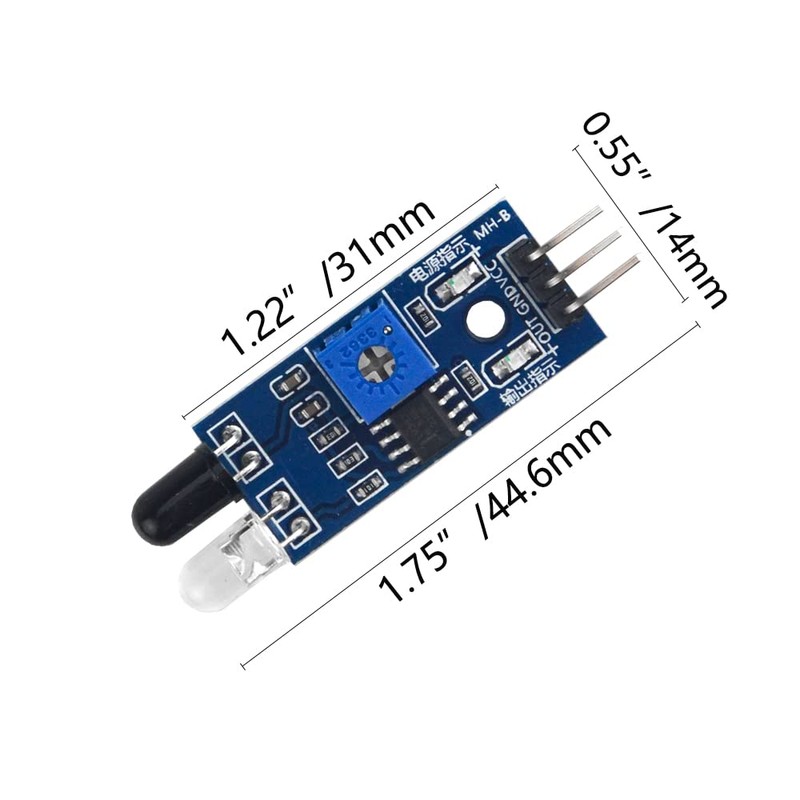 WMYCONGCONG 20pcs IR Infrared Obstacle Avoidance Sensor Module for Arduino