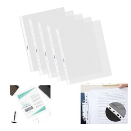 100 fundas de plástico transparente para documento protectores transparentes de hojas para organizar, guardar y proteger hojas de papel de 23.5 x 28.5 cm