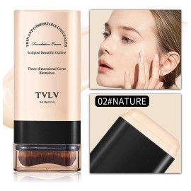 Base De Maquillaje Conceal Skin + Pincel Natural 3 Colores