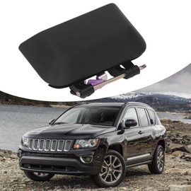 Manija exterior de puerta trasera Bediffer para el lado del conductor, color negro, accesorio exterior para coche, repuesto 05115827AF (2007-2016)