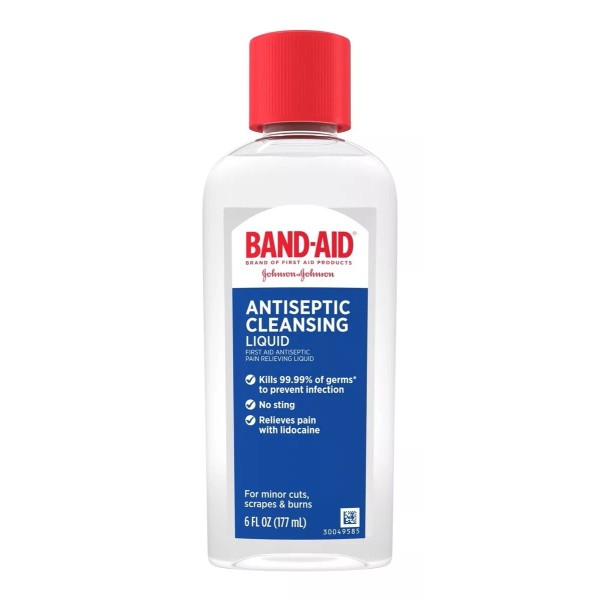 Johnson's  Band Aid Antiseptico Limpiador 6 Oz Heridas Dolor Bactine