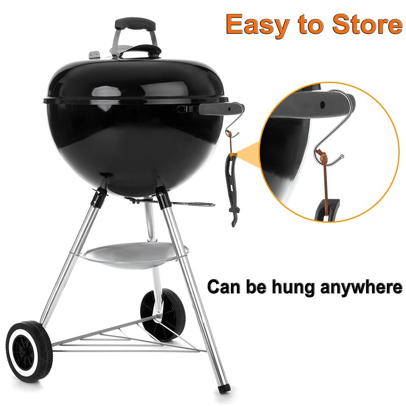 DELSbbq Cast Iron Barbecue Universal Grill Grid Lifter, 8 inch