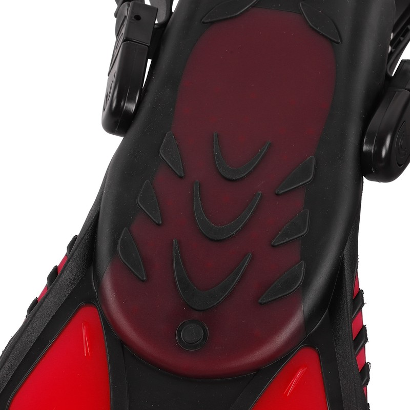 1 Pair Adjustable Swim Fins Soft TPR Open Heel Long