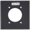 Leviton 2-Gang Flush Mount 2.15 Inch Dia. Device Receptacle, Standard,