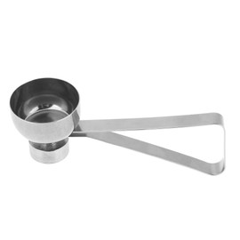 Abrelatas de cáscara de huevo, Abrelatas de cáscara de huevo de acero inoxidable eficaz Herramienta de abridor de huevo duro sin procesar Rompe galletas de huevo Rompedor Ayudante de cocina(L)