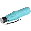 doppler Pocket Umbrella Fibre Havana Plain, aqua blue, 90 cm,