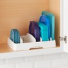 YouCopia StoraLid Adjustable Food Container Lid Organizer for Kitchen Cabinet