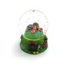 Onwomania Hedgehog Spiked Animal Height 6.5 cm Snow Globe Glitter