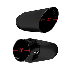 M-5260-BCT4 Black 4" Exhaust Tip for 2015-2020 Ford F-150