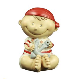 HAAC Piggy Bank Pirate Ceramic 13 x 10 x 10 cm Colour Colourful