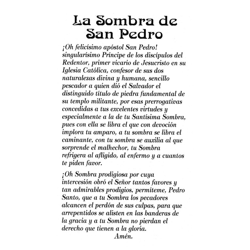 St. Jude Store La Sombra de San Pedro A -
