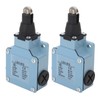 2Pcs Momentary Limit Switch Roller Plunger Micro Limit Travel Switch