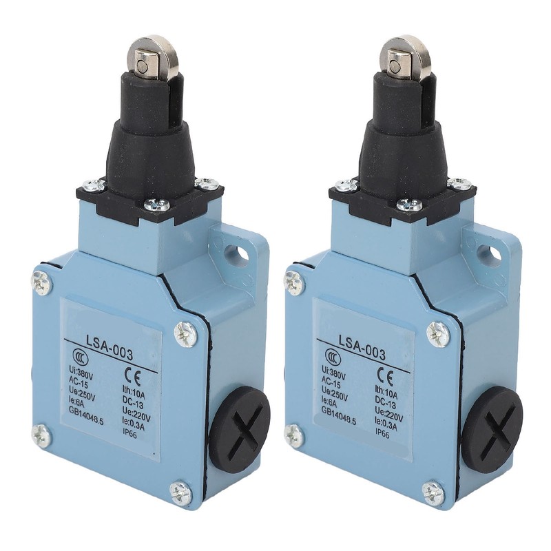 2Pcs Momentary Limit Switch Roller Plunger Micro Limit Travel Switch