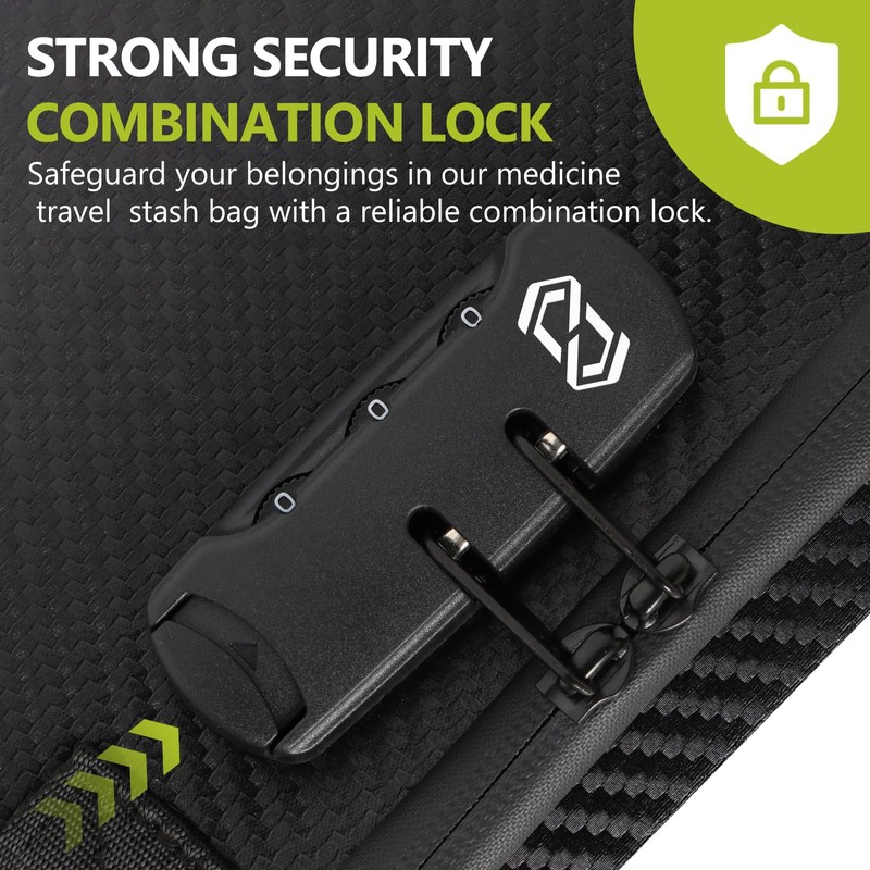 OZCHIN Smell Proof Portable Protection Hard EVA Bag With Combination