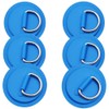 6pieces Pad/Patch D Rings for PVC Inflatable Boat Canoe Raft