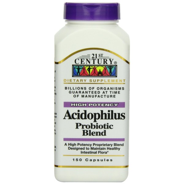 21st Century Acidophilus Probiotic Blend 150 Capsules (2 pack)